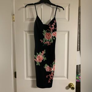 Floral embroidered dress